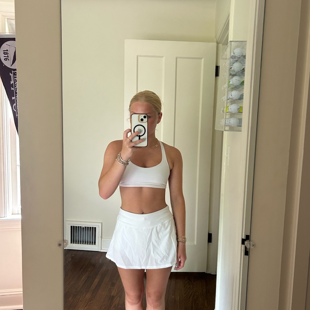 White Tennis skirt